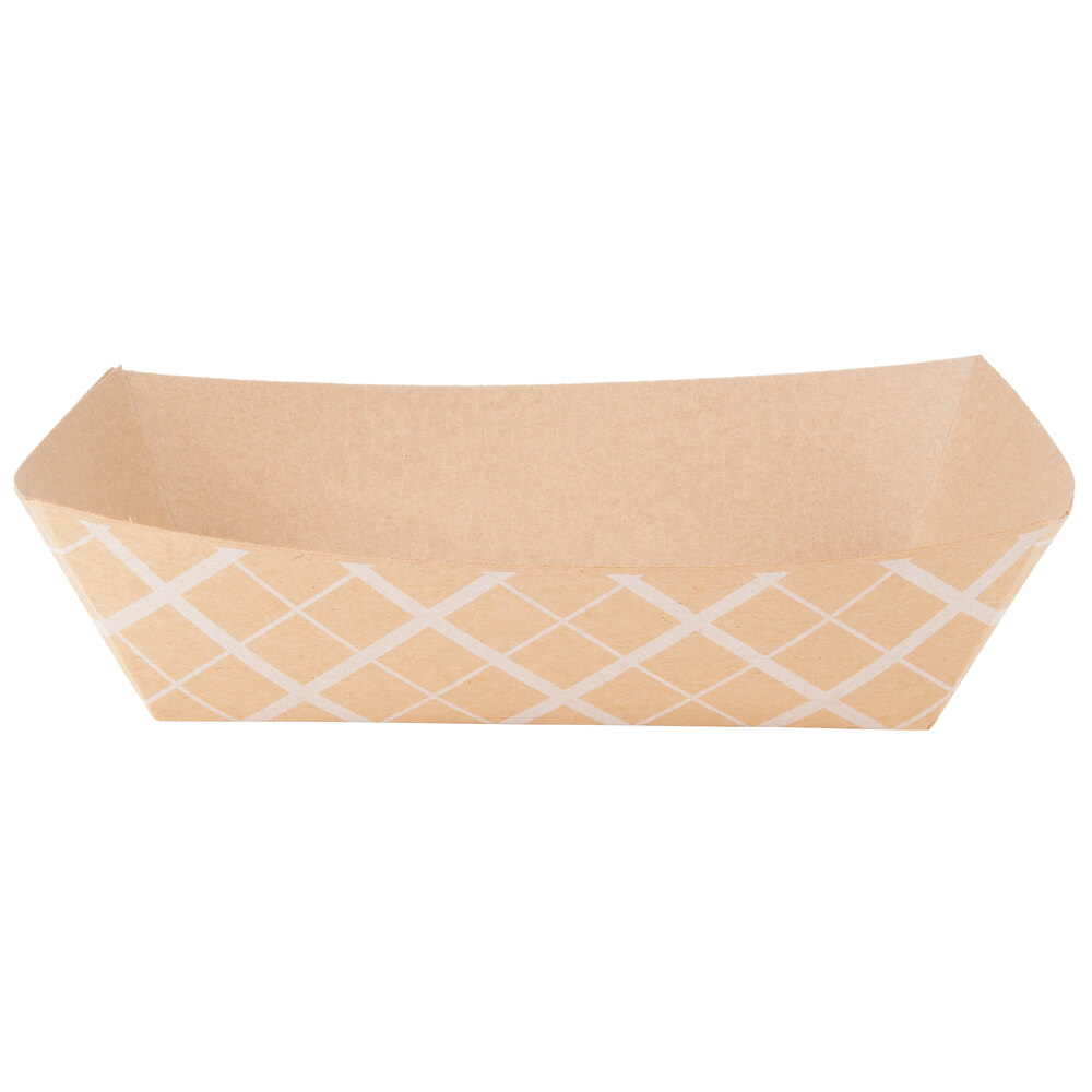 Southern Champion 529 500 5 lb. Natural Kraft EcoPrint Paper Food Tray 500 / Case