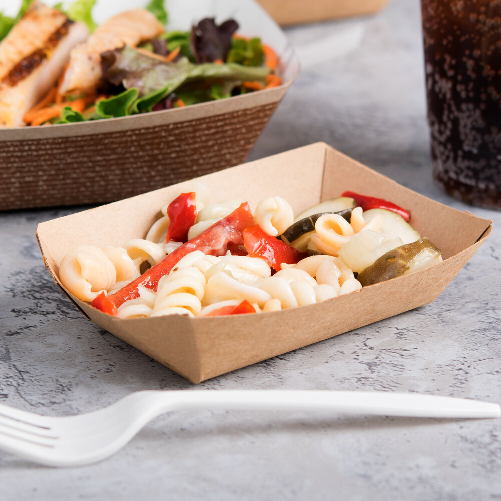 Southern Champion 505 40 6 oz. Natural Kraft EcoPrint Paper Food Tray 1000/Case