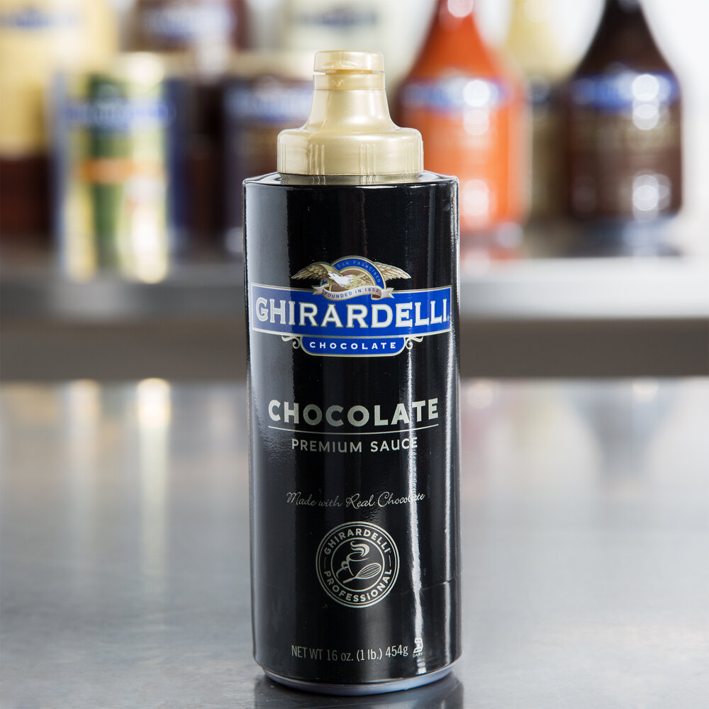 Ghirardelli 16 oz. Black Label Chocolate Flavoring Sauce
