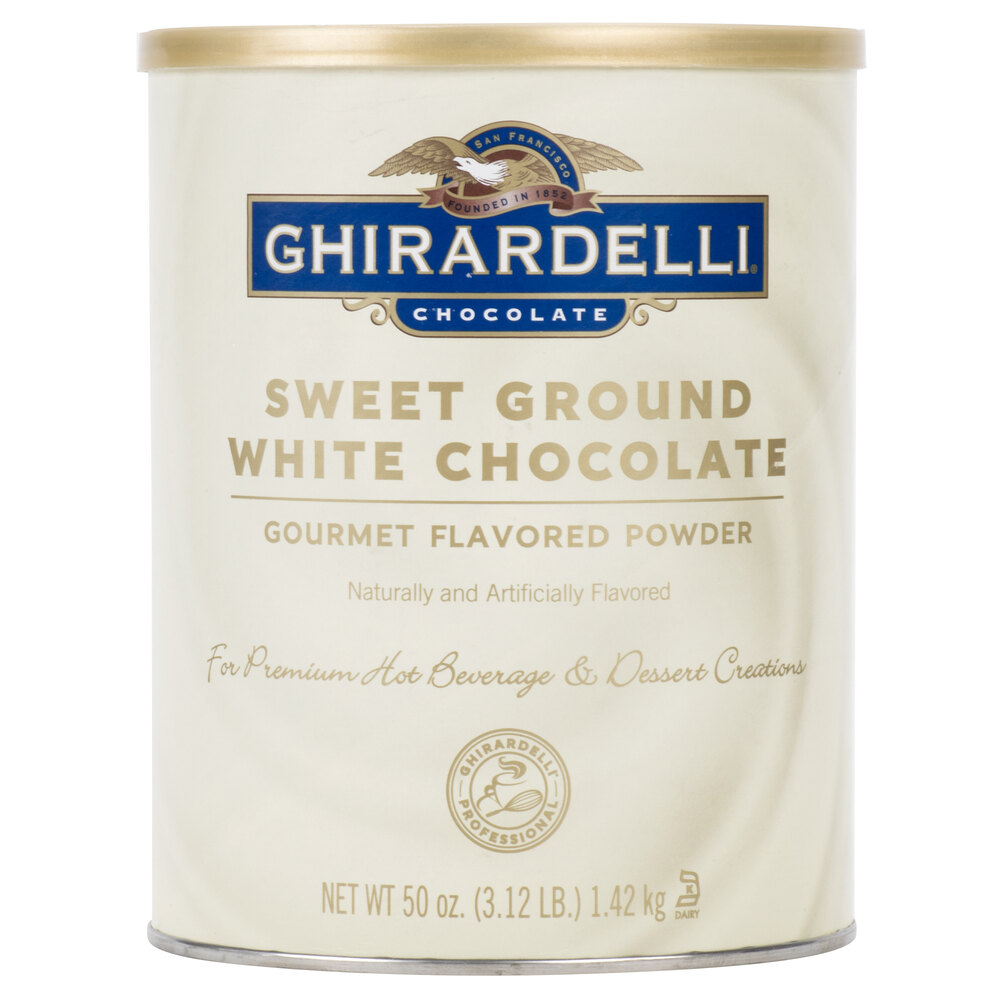 Ghirardelli 3.12 lb. Sweet Ground White Chocolate Flavored Powder