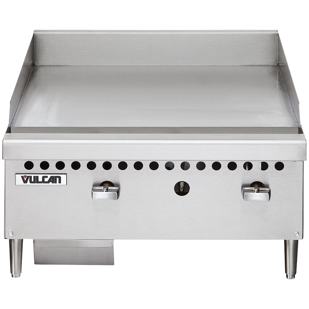 Vulcan VCRG24-T1 Natural Gas 24" Countertop Griddle with Snap-Action