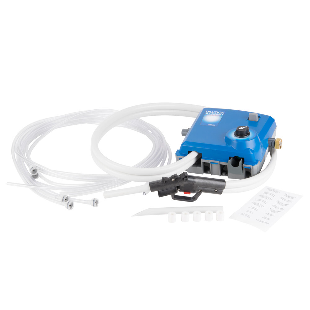 Dema Dilution at Hand Chemical Dispensing System with Action Gap Backflow Preventers