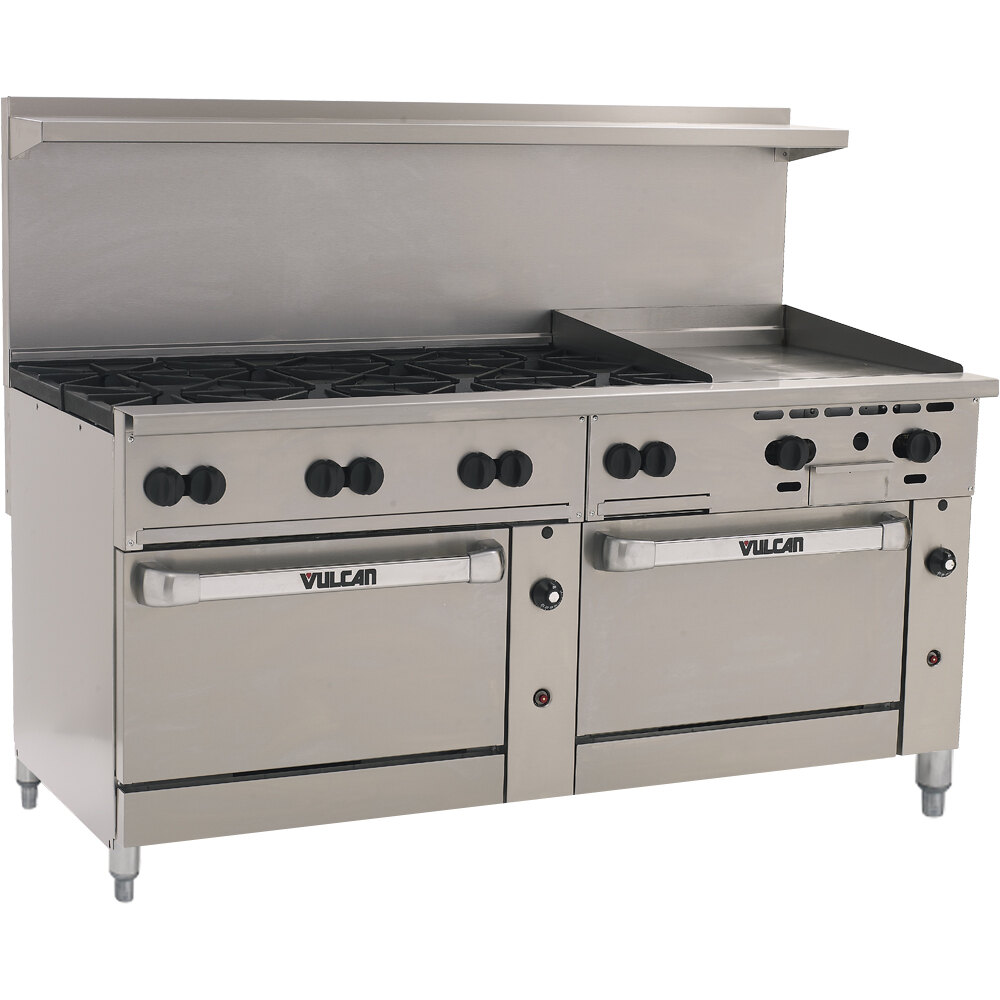Vulcan 72CC8B24GN Endurance 8 Burner 72" Natural Gas Manual Range