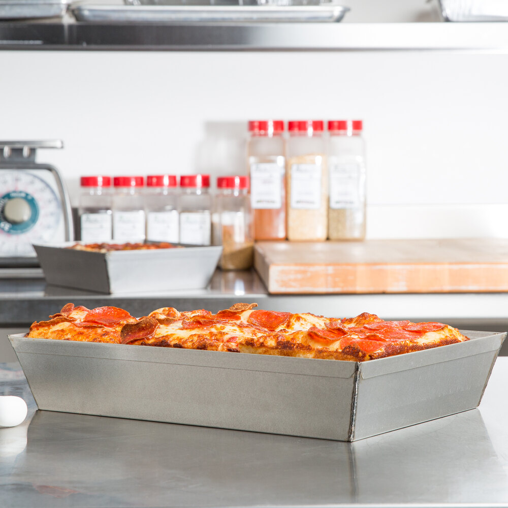 Chicago Metallic 91014 9 3/4" x 13 7/8" Aluminized Steel Rectangular