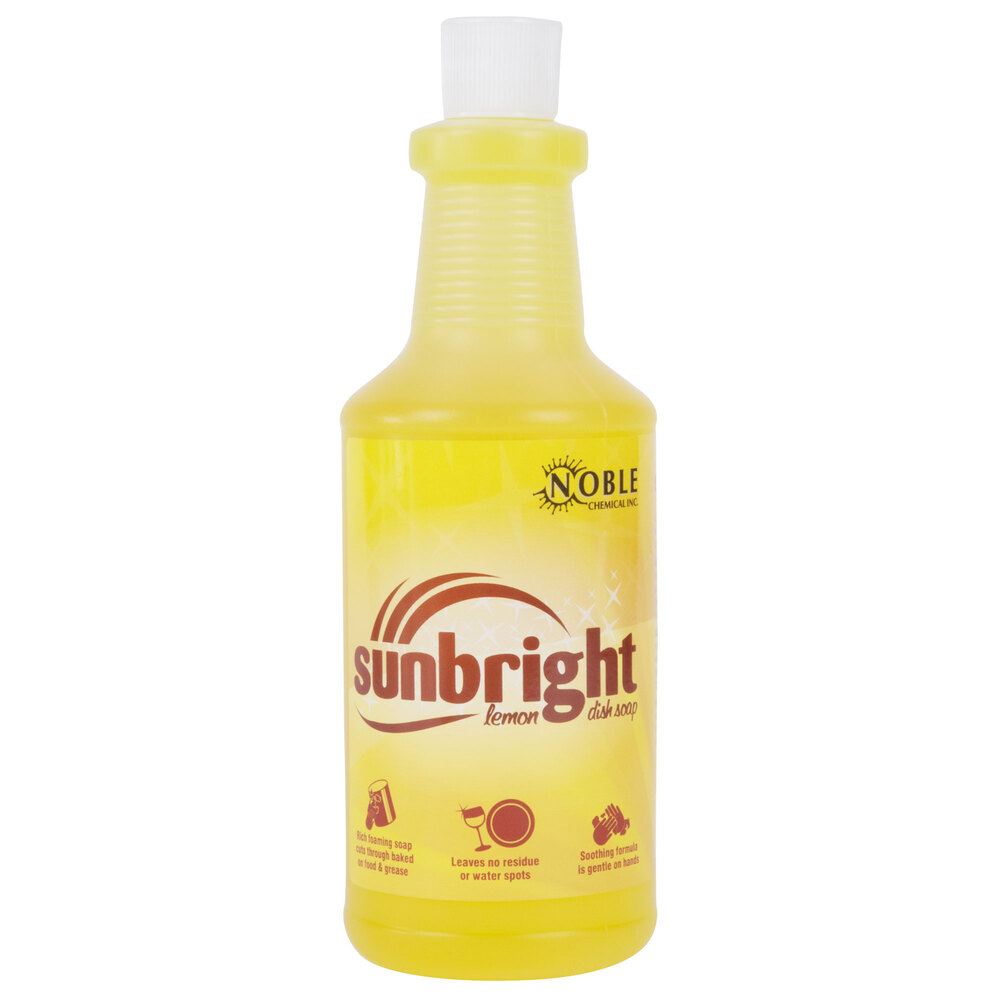 Noble Chemical Sunbright 32 oz. Pot and Pan Dishwashing Liquid Ecolab® 13003 Alternative