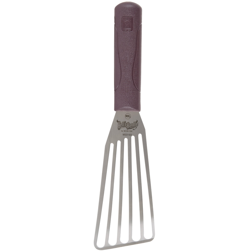 Mercer M33183 Hell's Handle High Heat 6" x 3" Fish / Egg Turner / Spatula