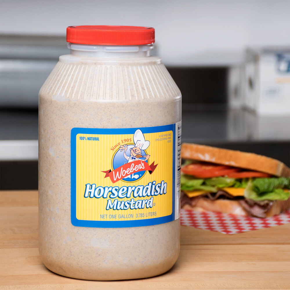 Woeber's 1 Gallon Horseradish Mustard 4/Case