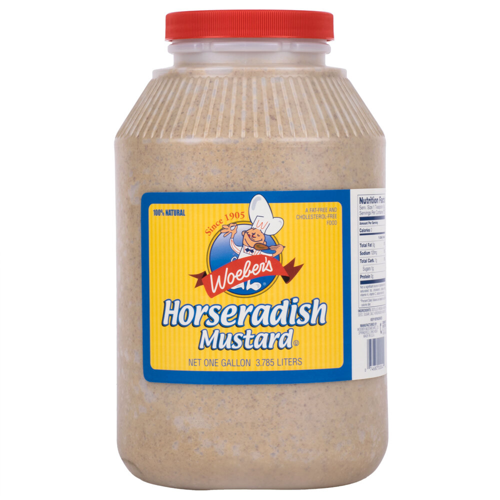 Woeber's 1 Gallon Horseradish Mustard 4/Case
