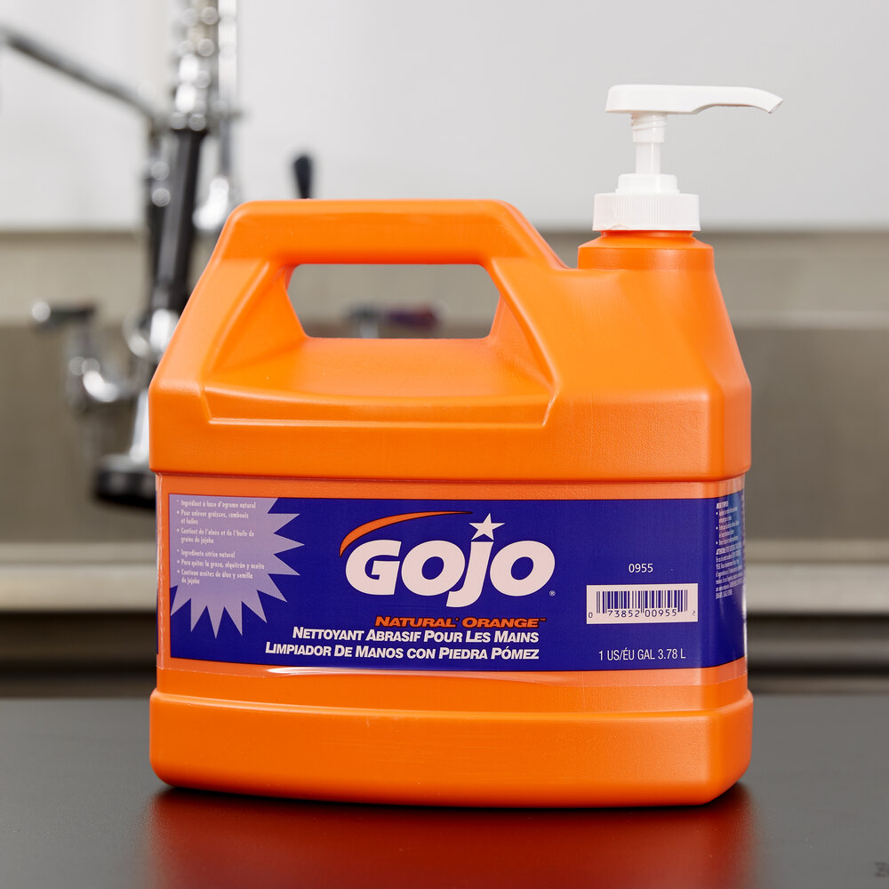 GOJO® 095502 1 Gallon Natural Orange Pumice Hand Cleaner