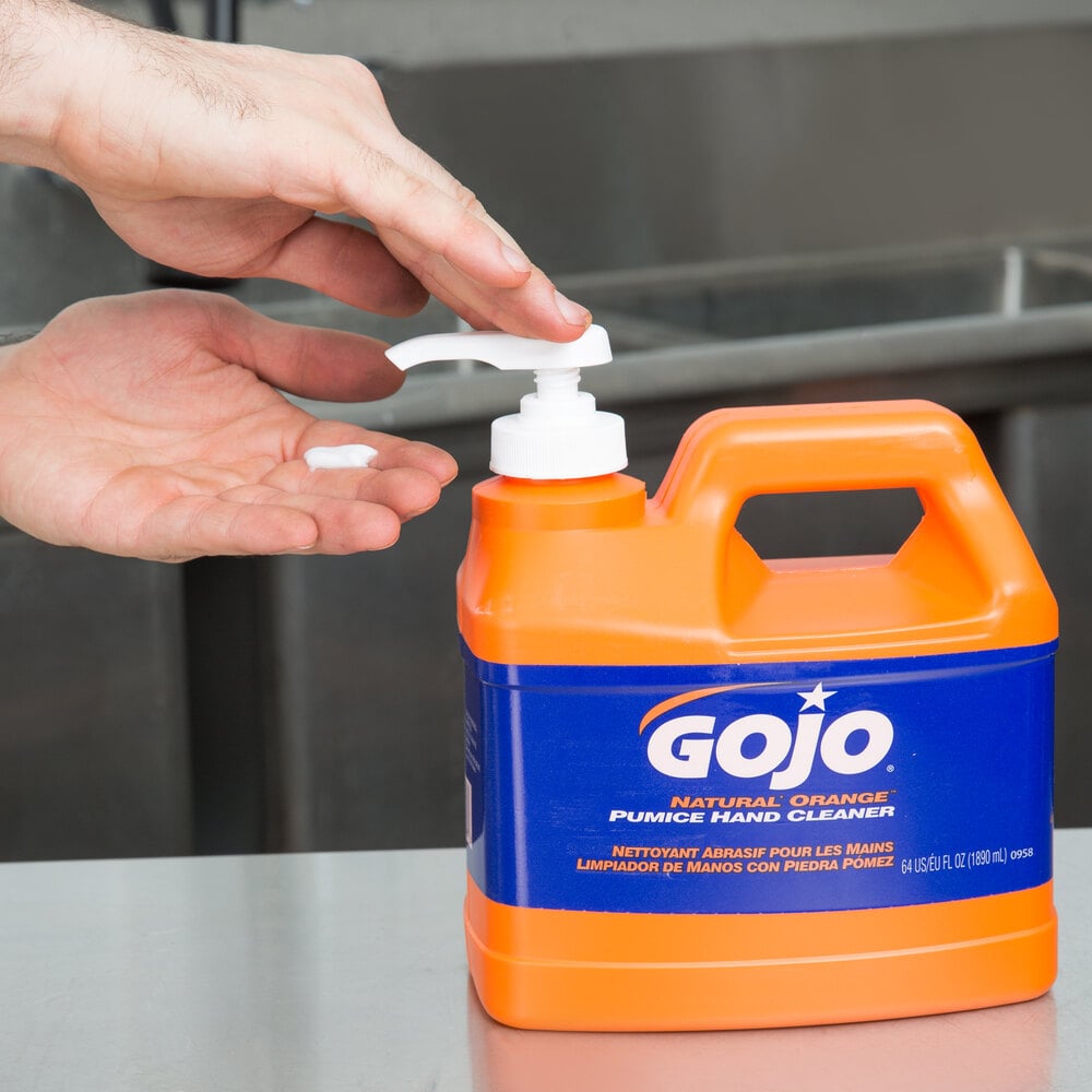 GOJO® 095804 1/2 Gallon Natural Orange Pumice Hand Cleaner