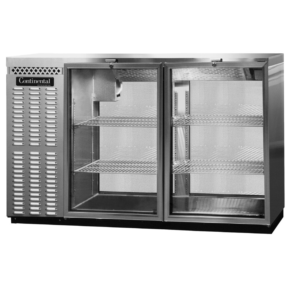 Continental Refrigerator BBUC50SSSGDPT 50" Stainless Steel Glass