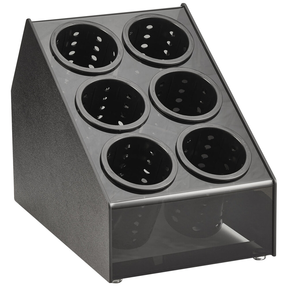 Vollrath CTFWH6B 6 Hole Countertop Flatware Organizer