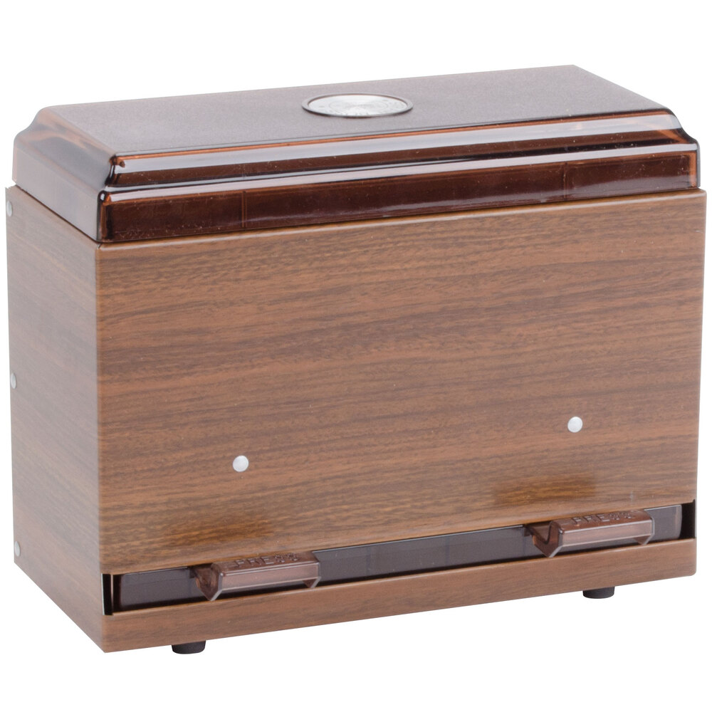 Vollrath 382512 Straw Boss Single Sided Bulk Straw Dispenser Dark