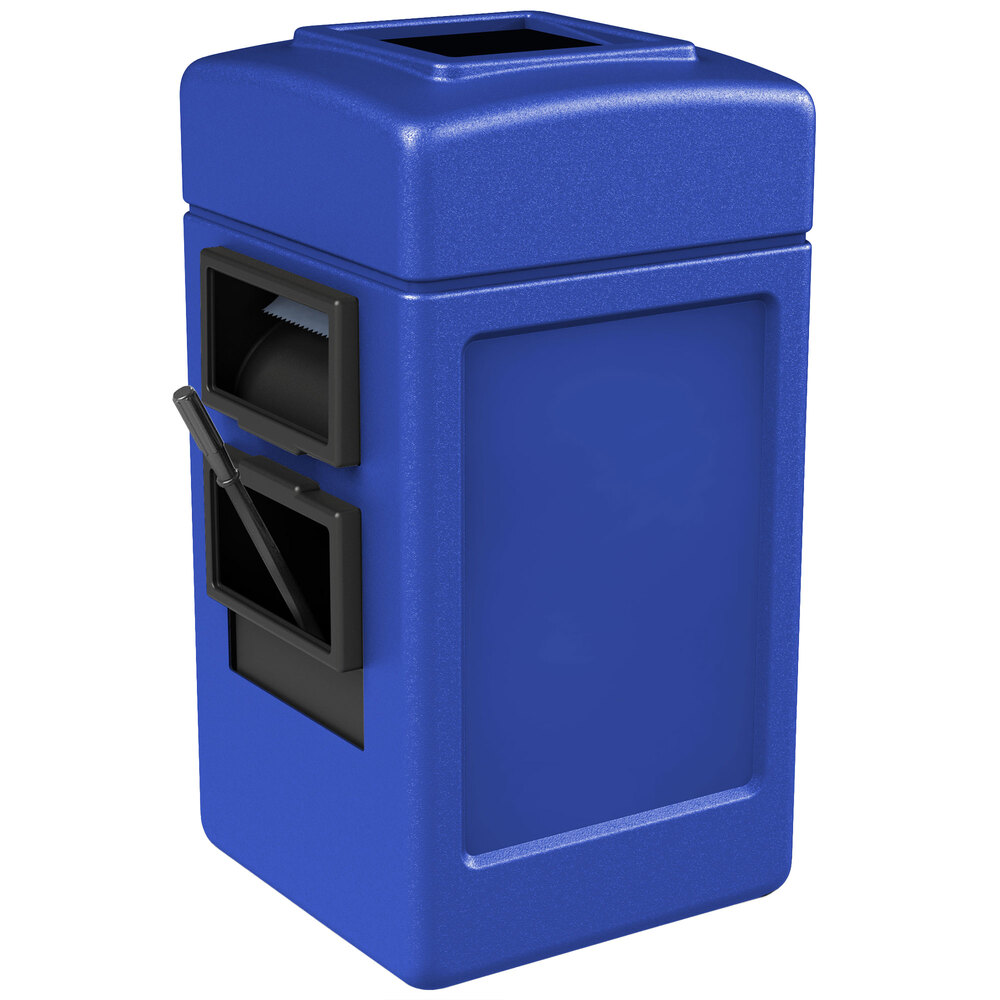 Commercial Zone 755104 28 Gallon Islander Series Blue Harbor 1 Waste