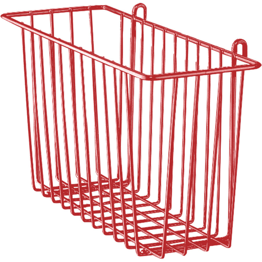 Metro H212DF Flame Red Storage Basket for Wire Shelving 17 3/8" x 7 1/