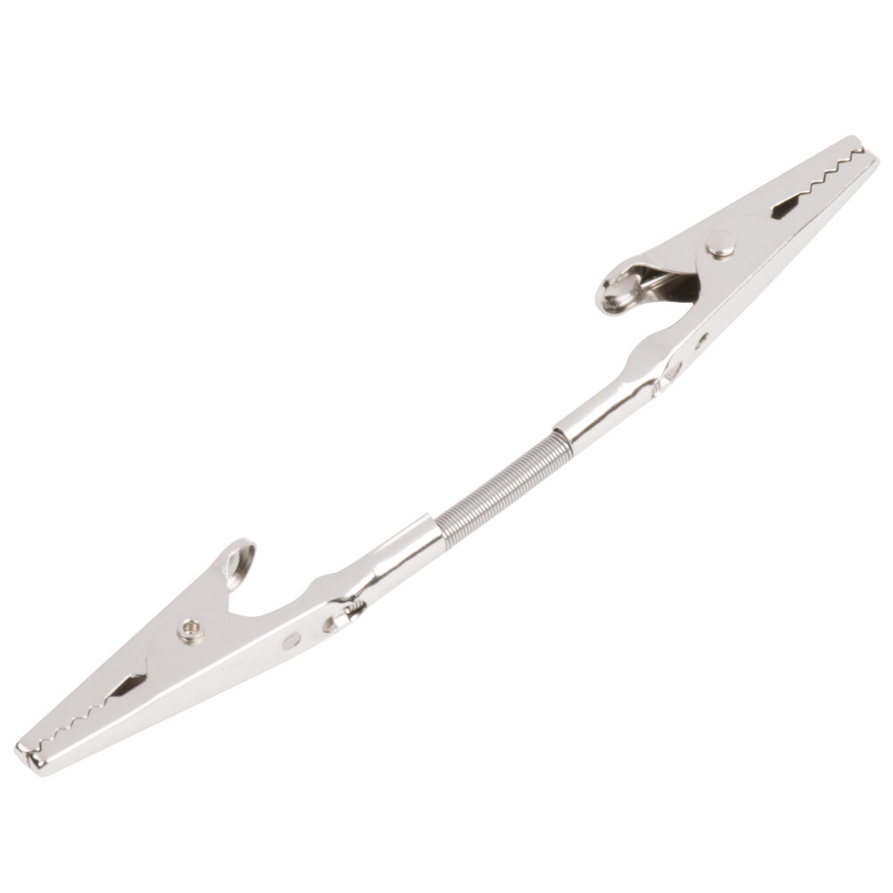 Tablecraft CHX4 4 1/2" DoubleSided Steel Alligator Clip