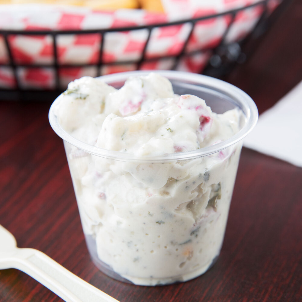 Choice 5.5 oz. Clear Plastic Souffle Cup / Portion Cup 100/Pack