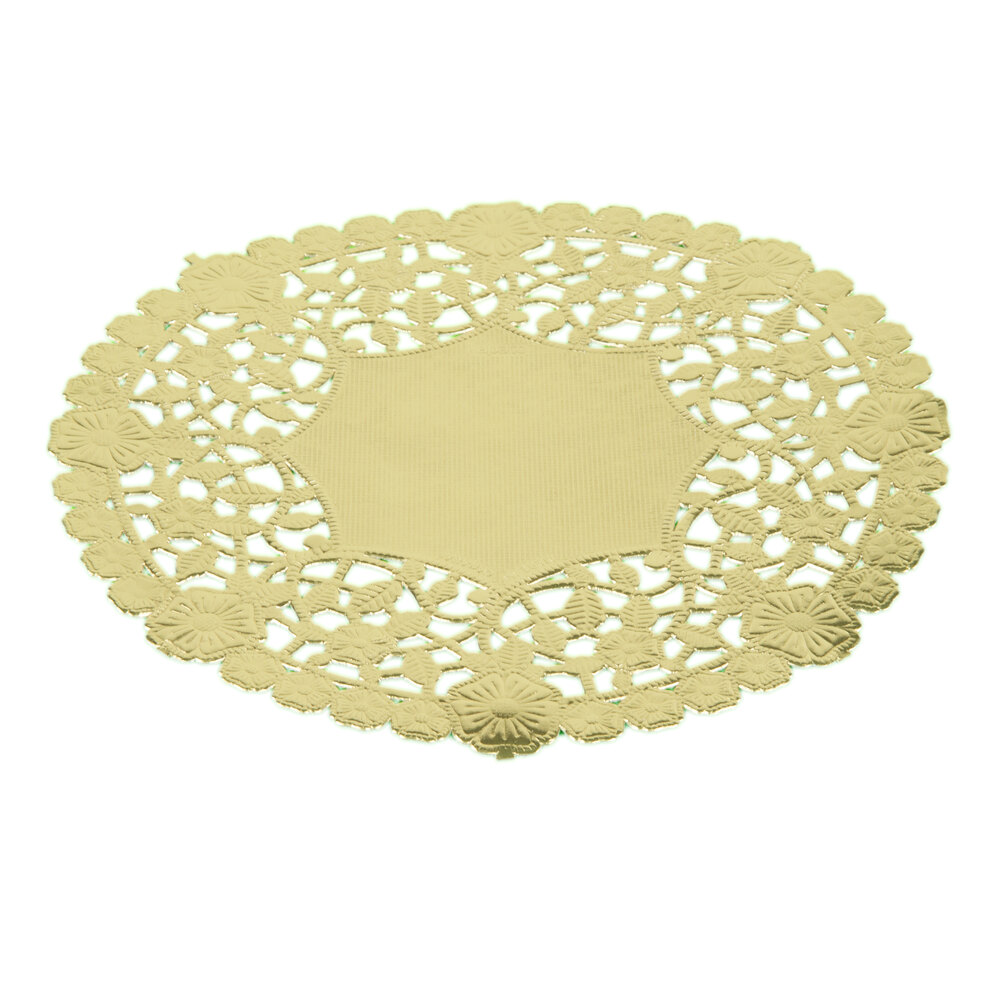 6" Gold Foil Lace Doily 1000/Case