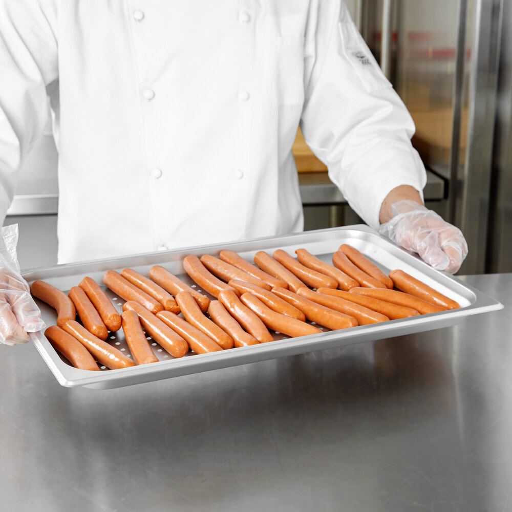 Choice Full Size Standard Weight AntiJam Perforated Stainless Steel