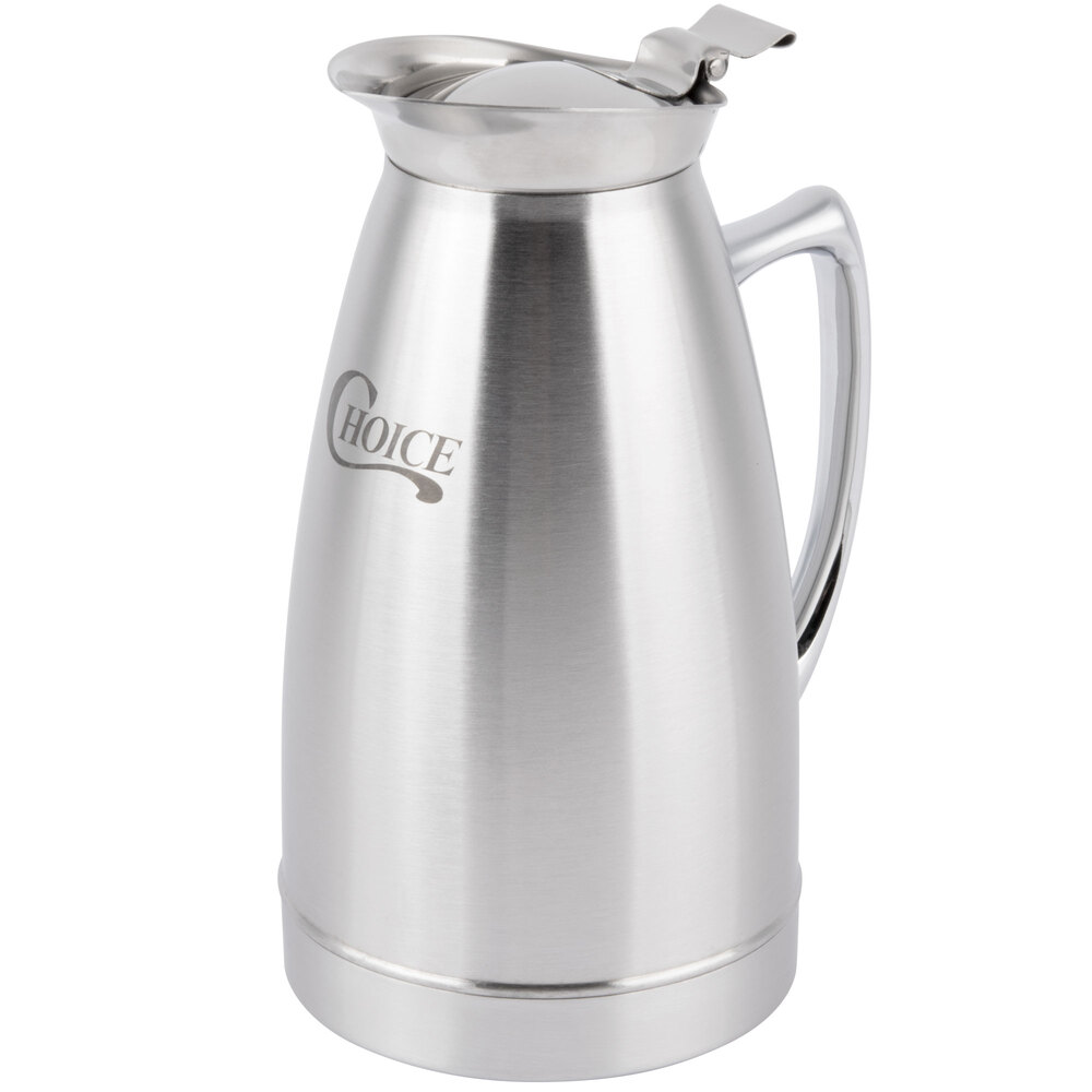 Choice 27 oz. Stainless Steel Insulated Thermal Coffee Server