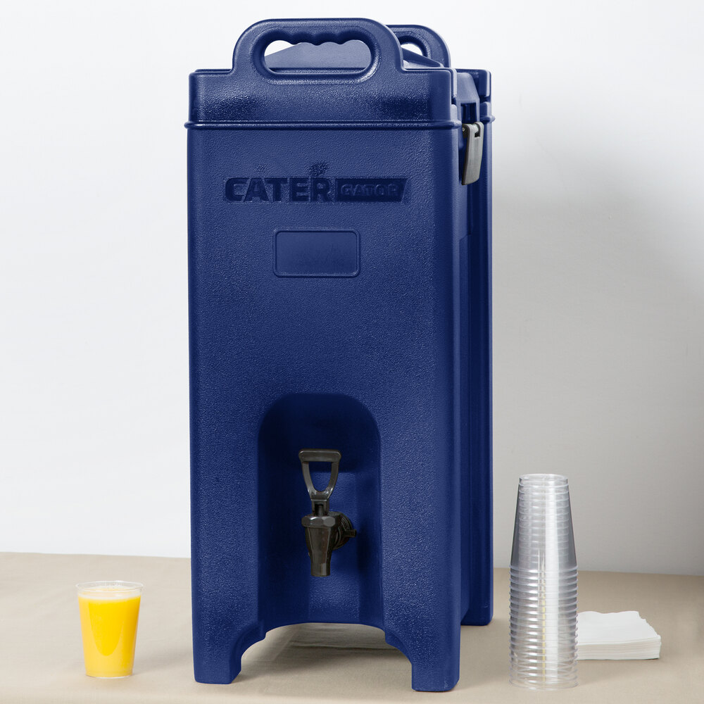 CaterGator 5 Gallon Blue Insulated Beverage Dispenser