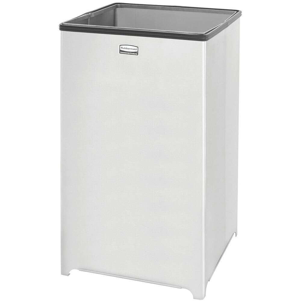 Rubbermaid FGB1940SSRB Wastemaster Stainless Steel Open Top 40 Gallon