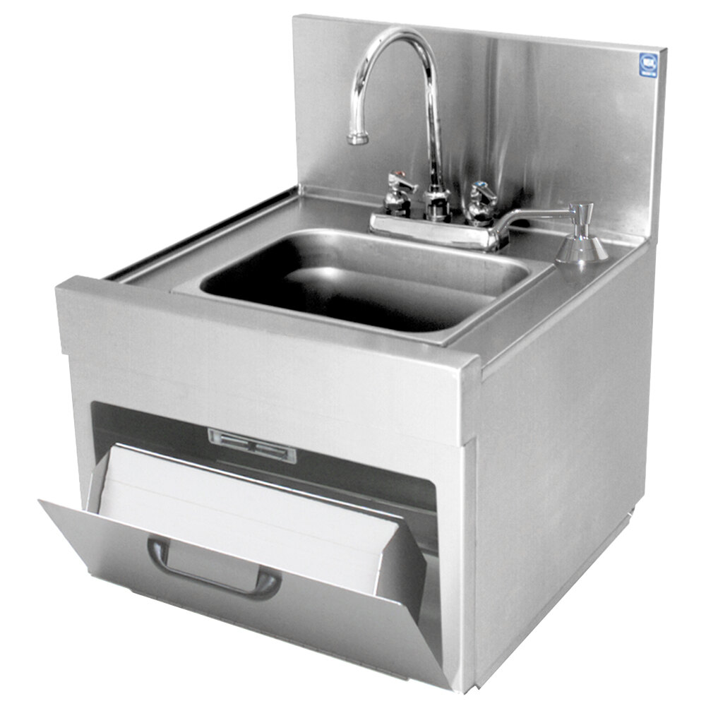 Eagle Group WSD1415 SpecBar 1 Bowl Wall Mounted Underbar Hand Sink