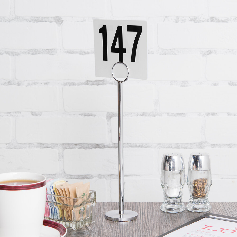 10" Stainless Steel Menu / Card Holder