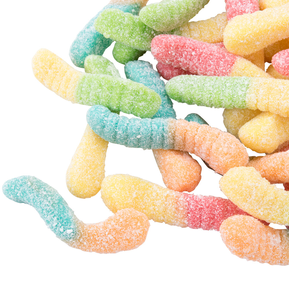 Sour Gummi Worms Topping 18 lb.