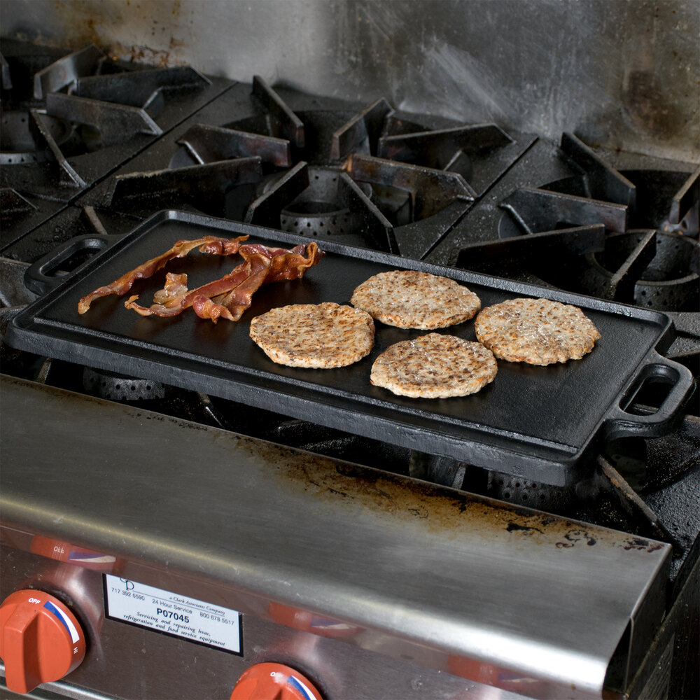 20" x 9 1/2" Cast Iron Portable Griddle Reversible