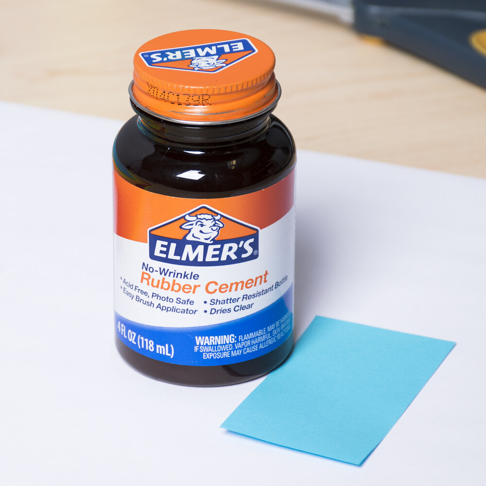 Elmer's EPIE904 4 oz. NoWrinkle Rubber Cement
