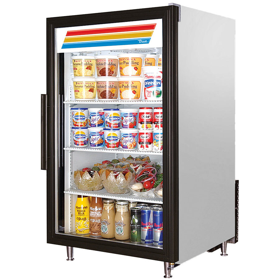 True GDM7SHCTSL01 Stainless Steel Countertop Display Refrigerator with Swing Door 7 cu. ft.