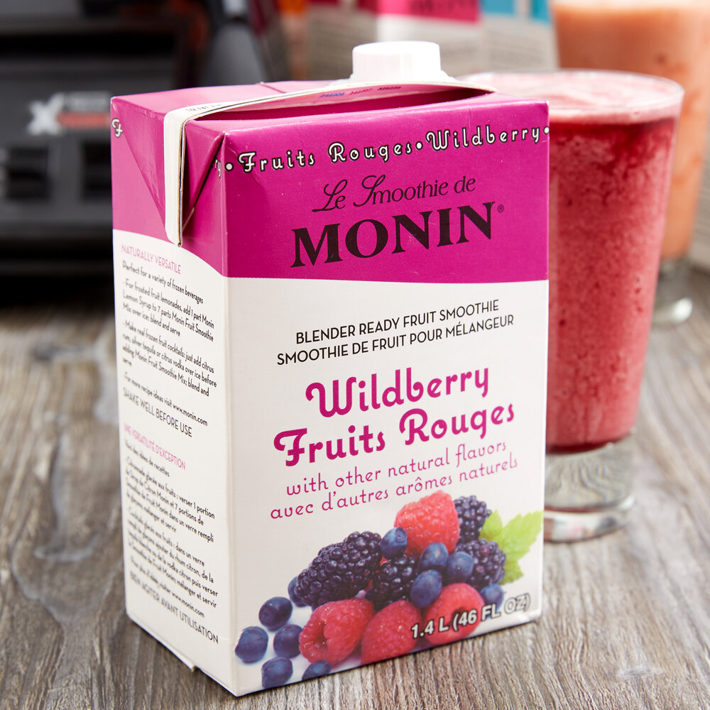 Monin 46 oz. Wildberry Fruit Smoothie Mix