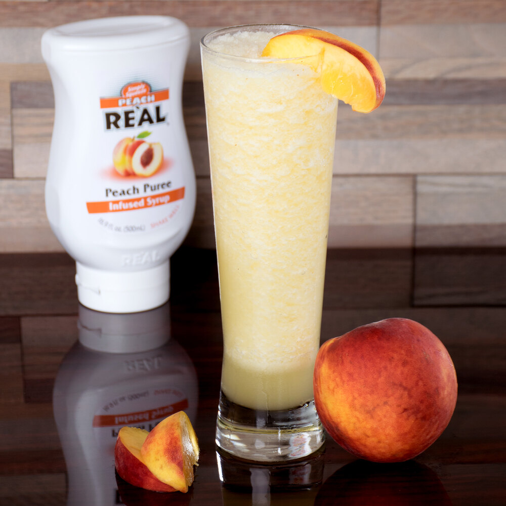 Peach Real 16.9 fl. oz. Infused Syrup