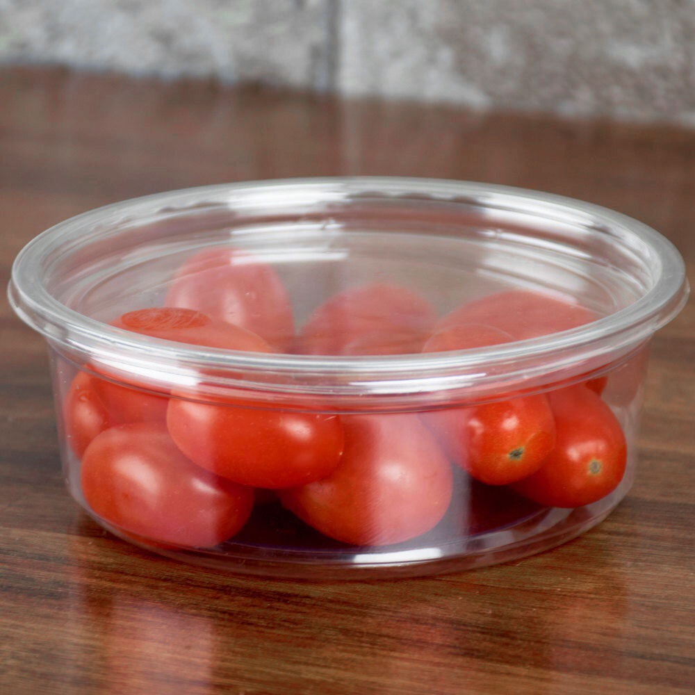Deli Containers FabriKal Alur LRD Clear Plastic Round Deli Container Lid