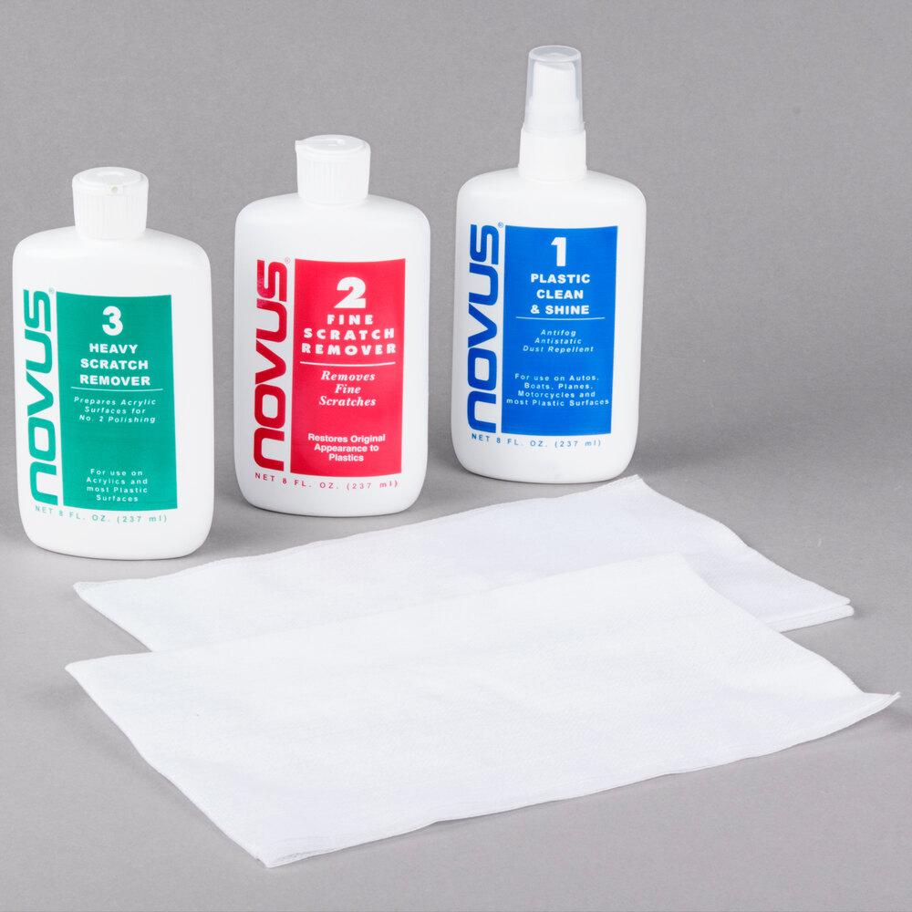 Novus 7100 Plastic Cleaner, Polisher, and Scratch Remover Kit