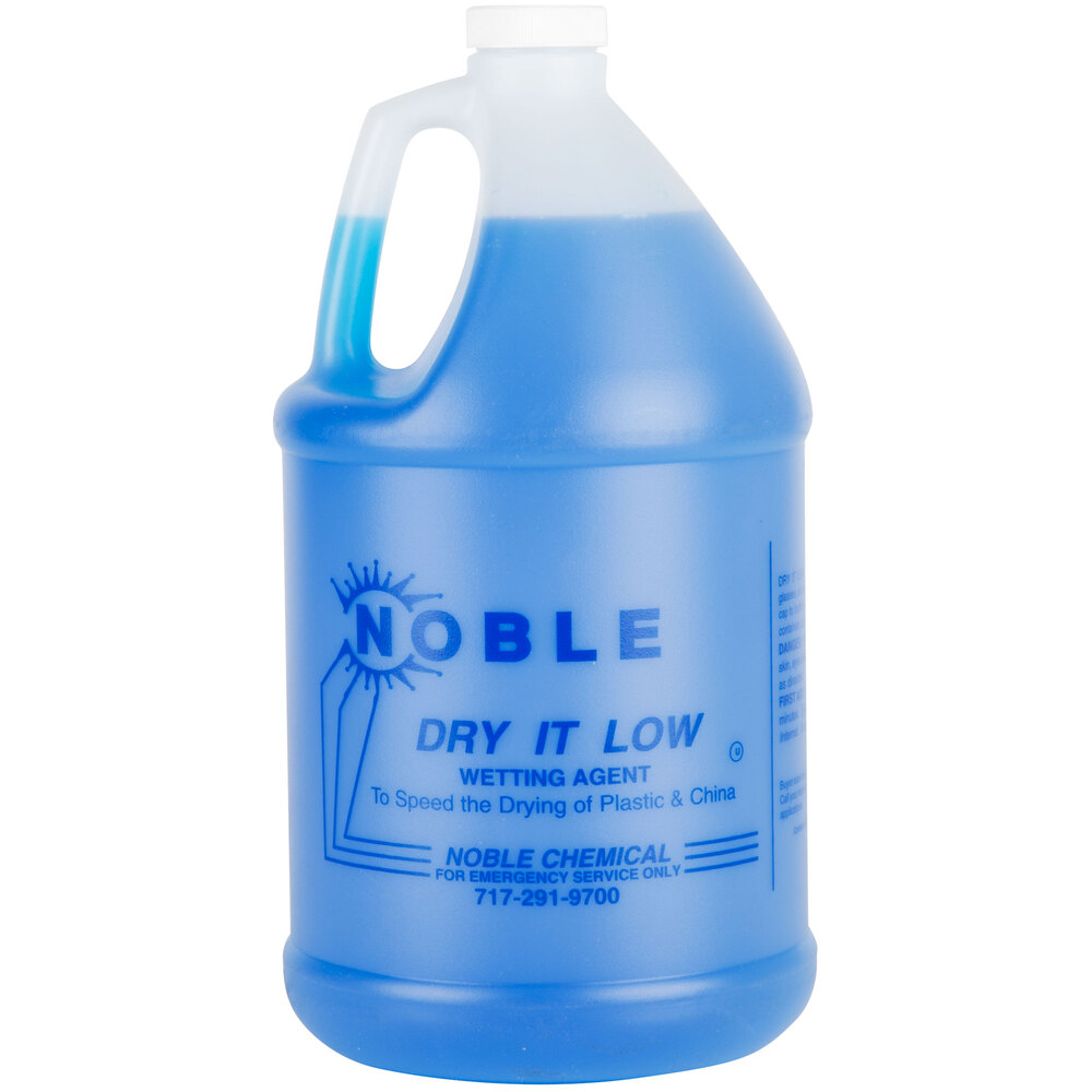 1 Gallon Noble Chemical Dry It Low Rinse Aid / Drying Agent for Low