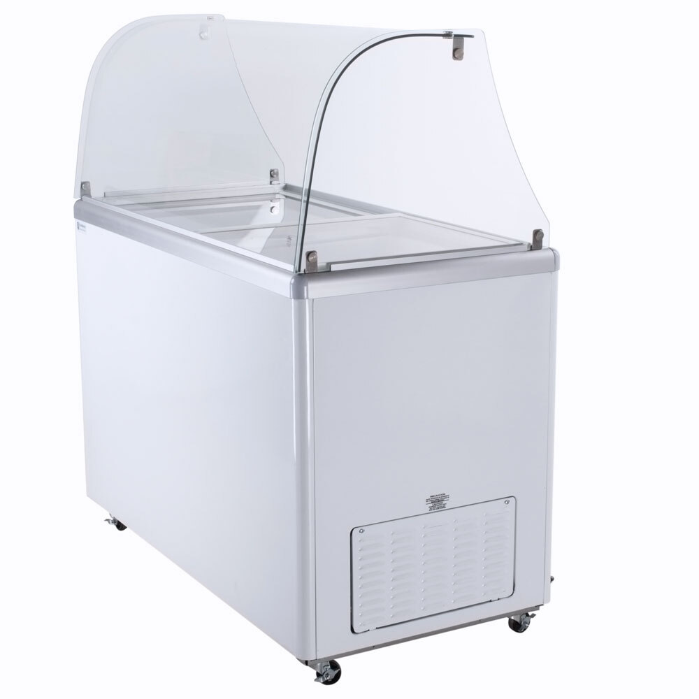 Excellence EDC8C Ice Cream Freezer Dipping with Curved Glass