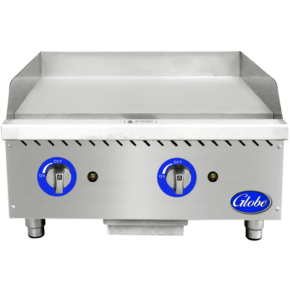Globe GG24G 24" Countertop Gas Griddle 60,000 BTU