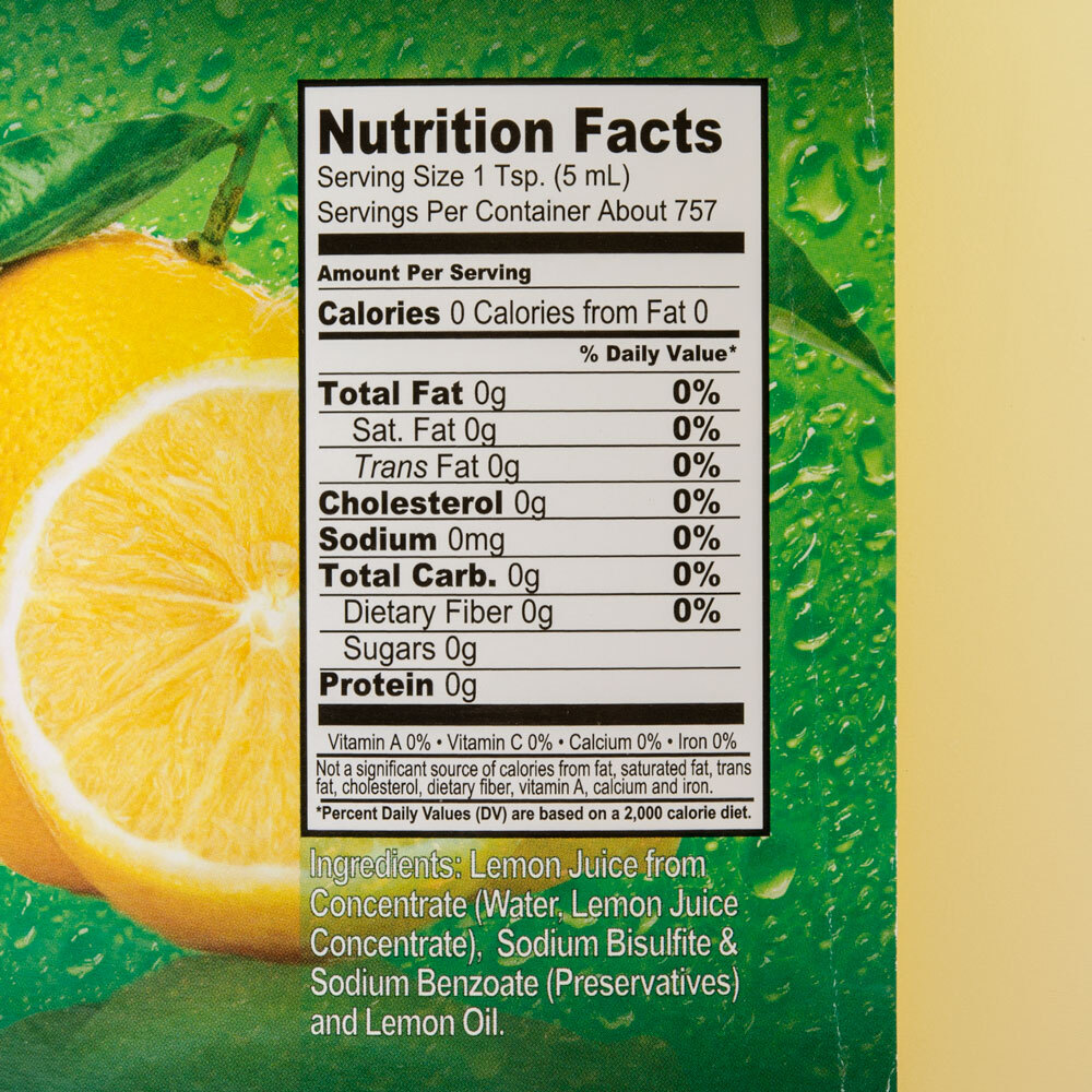 Lemon Juice 1 Gallon