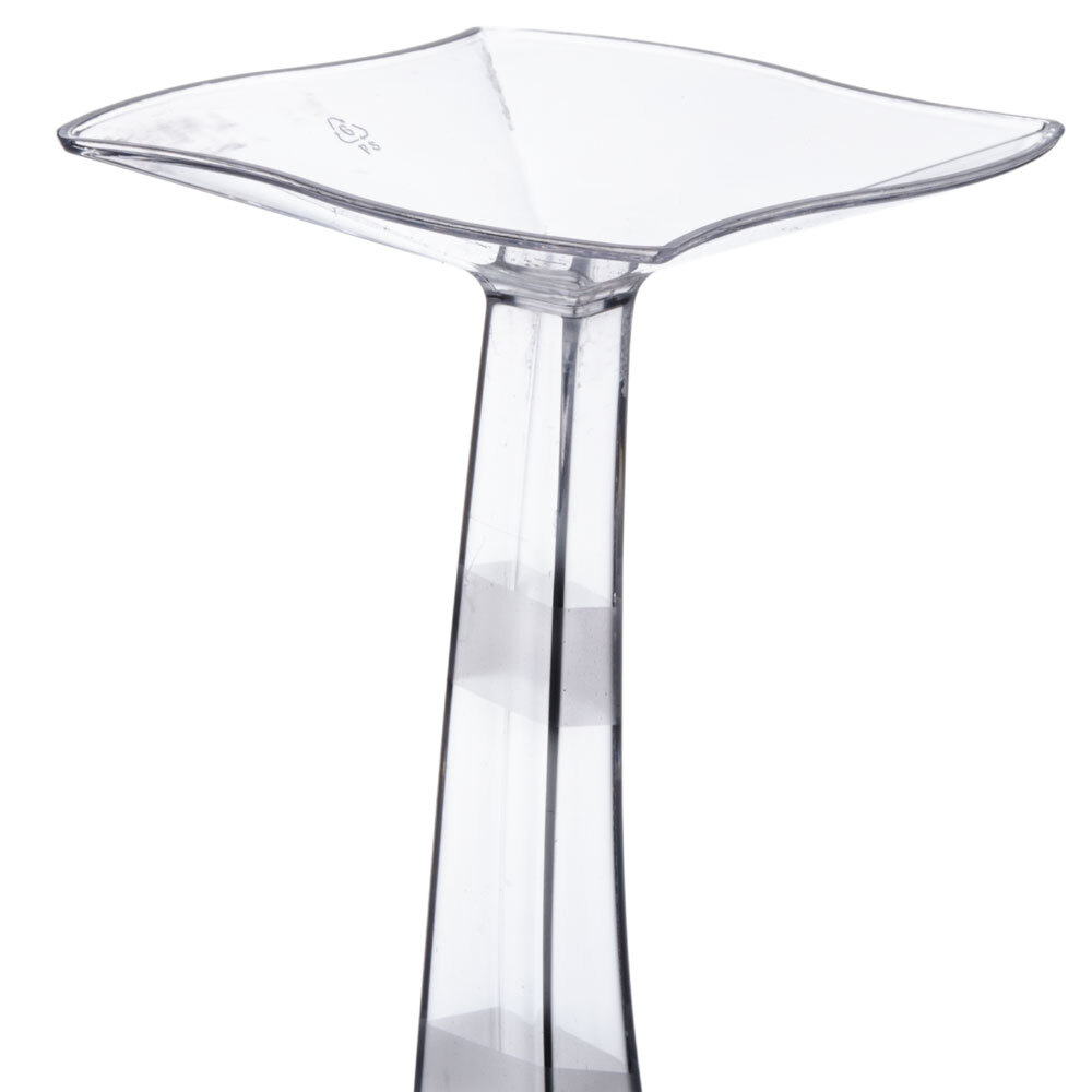 Fineline Wavetrends 1205 Clear Plastic 5 oz. Champagne Flute 72 / Case