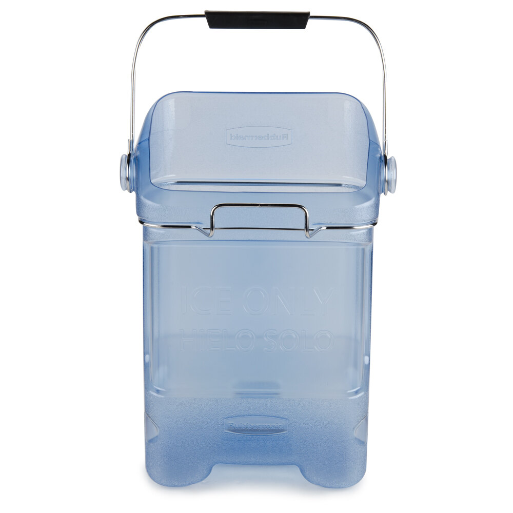 Rubbermaid 9F54 5.5 Gallon Ice Tote with Ice Bin Adapter (FG9F5400TBLUE)