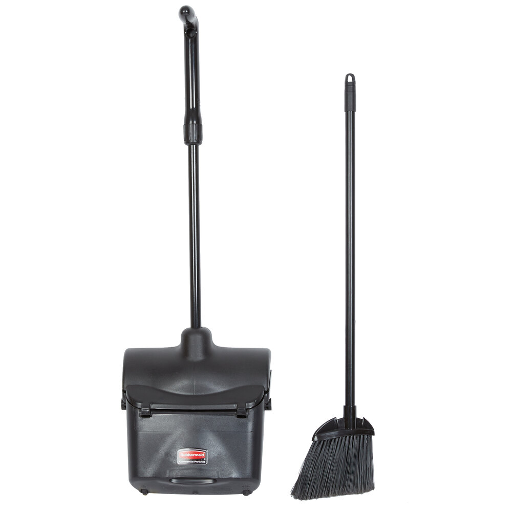 Rubbermaid Front of House Pro Deluxe Upright Dust Pan and Lobby Broom