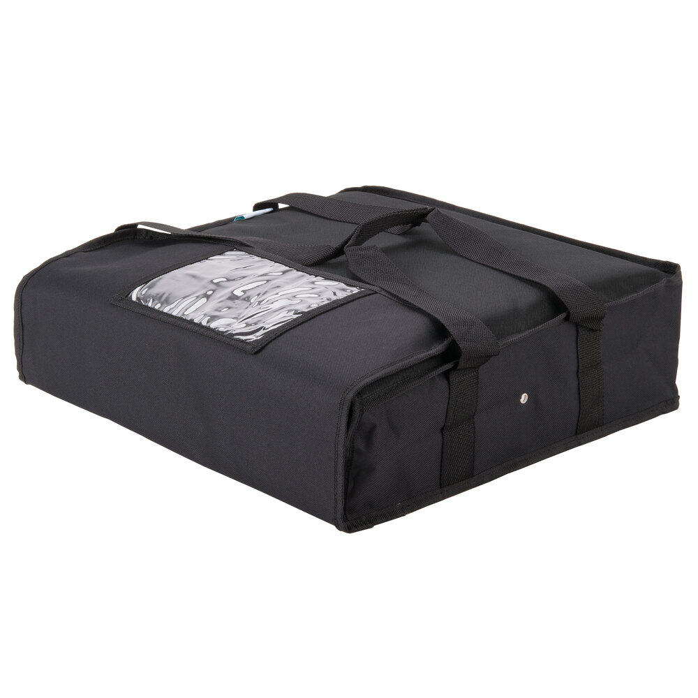 Choice 18" x 18" x 5" Black Insulated Nylon Deli Tray Bag