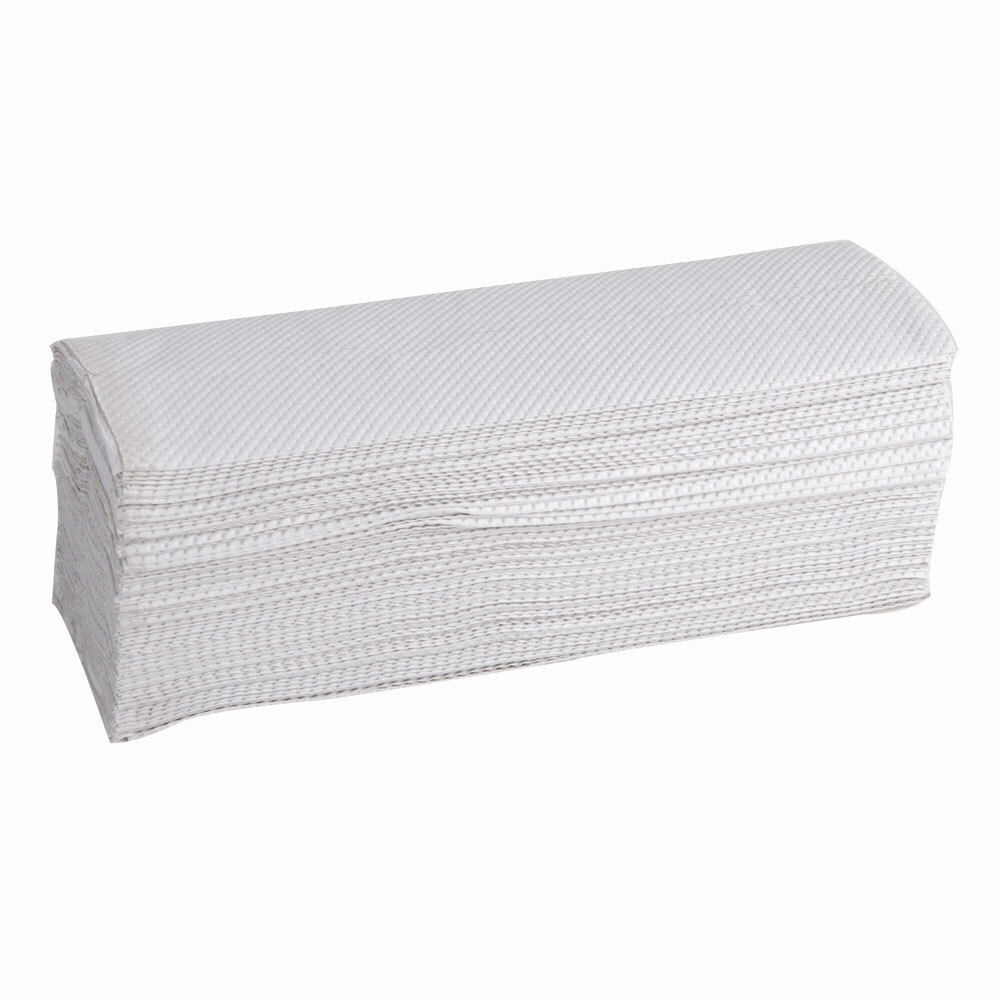 Lavex Janitorial CFold (Centerfold) Towel Standard Weight White 150 / Pack