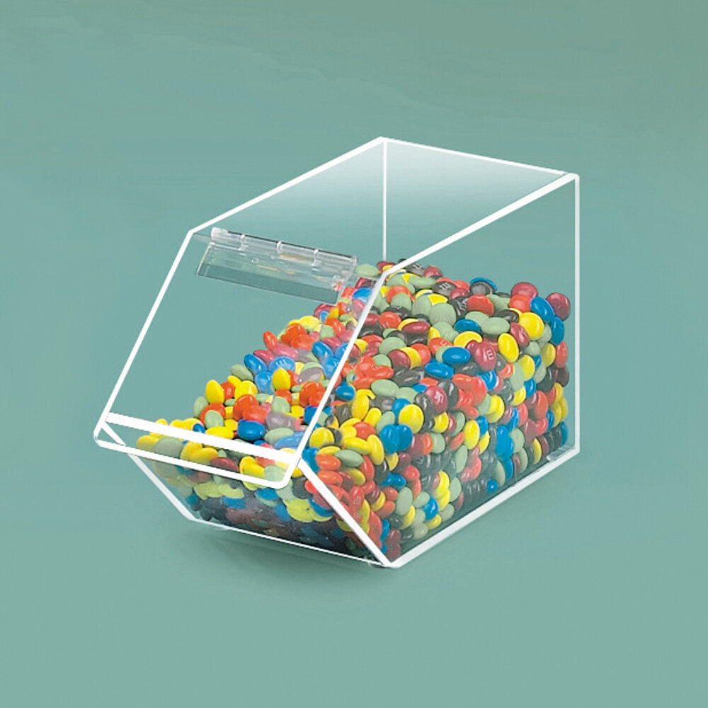 CalMil 492 Classic Stackable Acrylic Topping Bin 4 1/2" x 11" x 5 1/2"