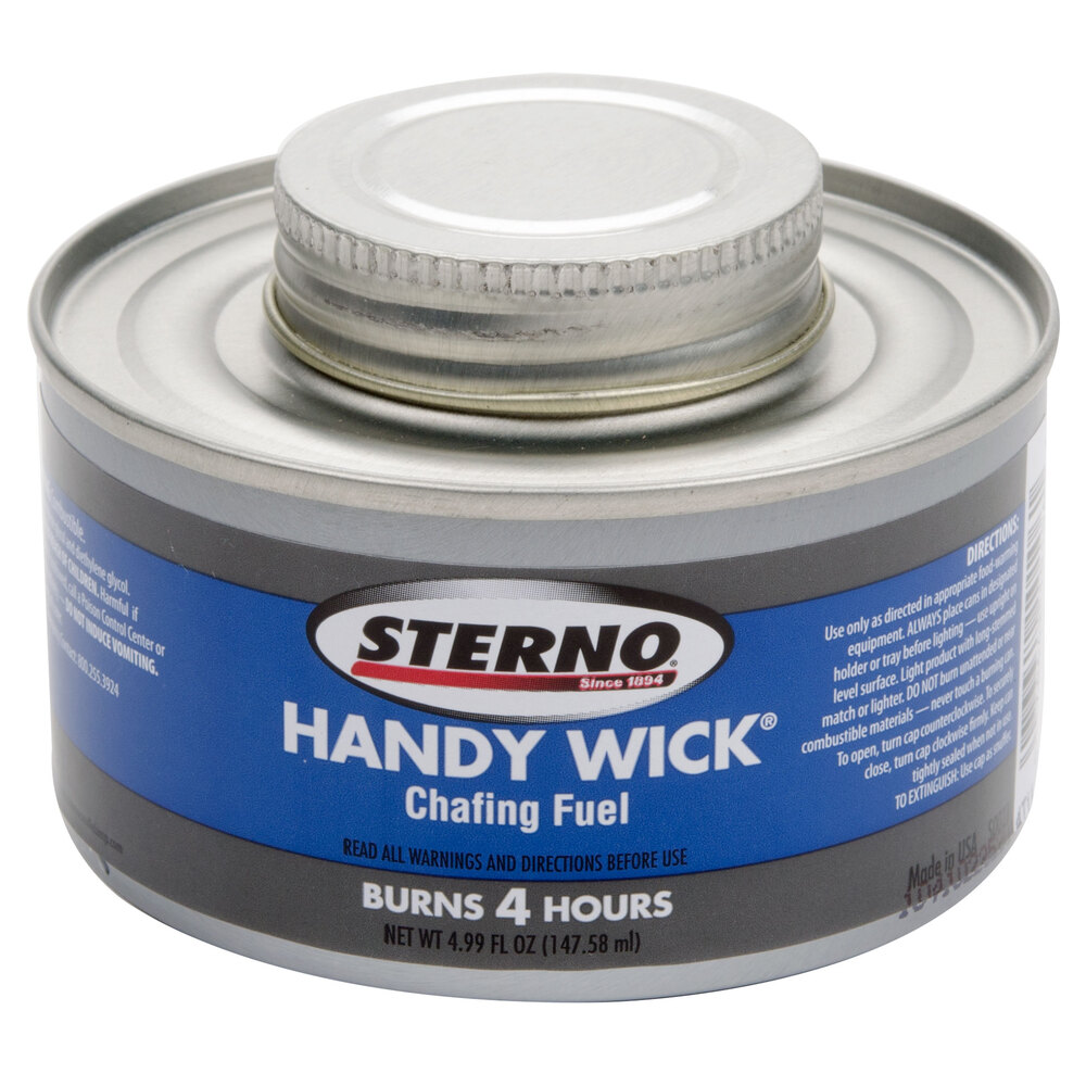 Sterno Products 10106 Wick Chafing Dish Fuel Canisters 4 Hour 24 / Case