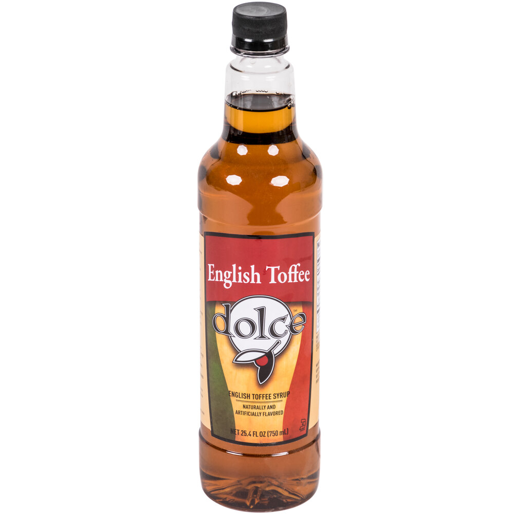 Dolce English Toffee Coffee Flavoring Syrup