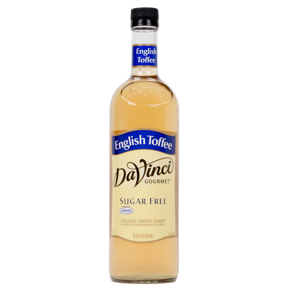 DaVinci Gourmet 750 mL English Toffee Sugar Free Coffee Flavoring Syrup