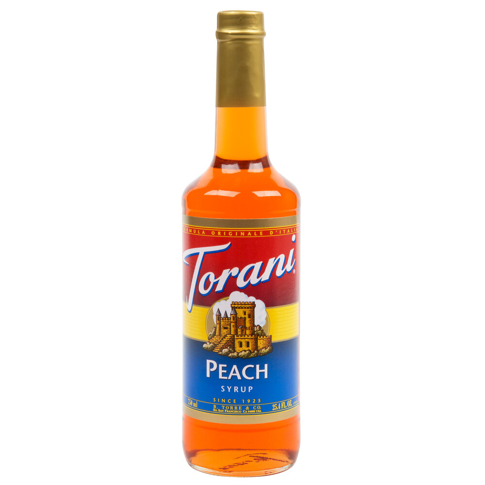 Torani 750 mL Peach Flavoring / Fruit Syrup